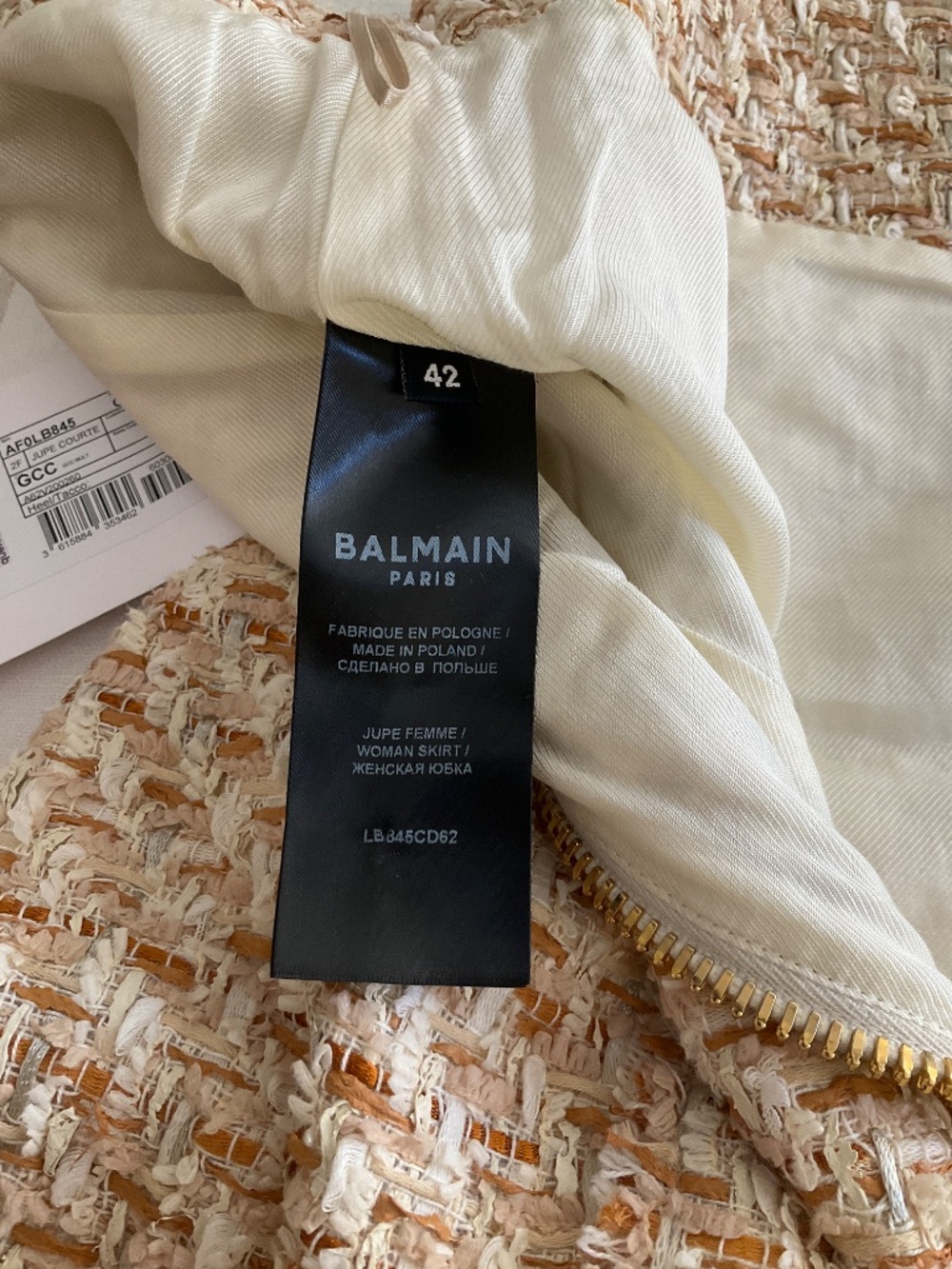 Balmain button-embellished tweed skirt - Picture 7 of 10